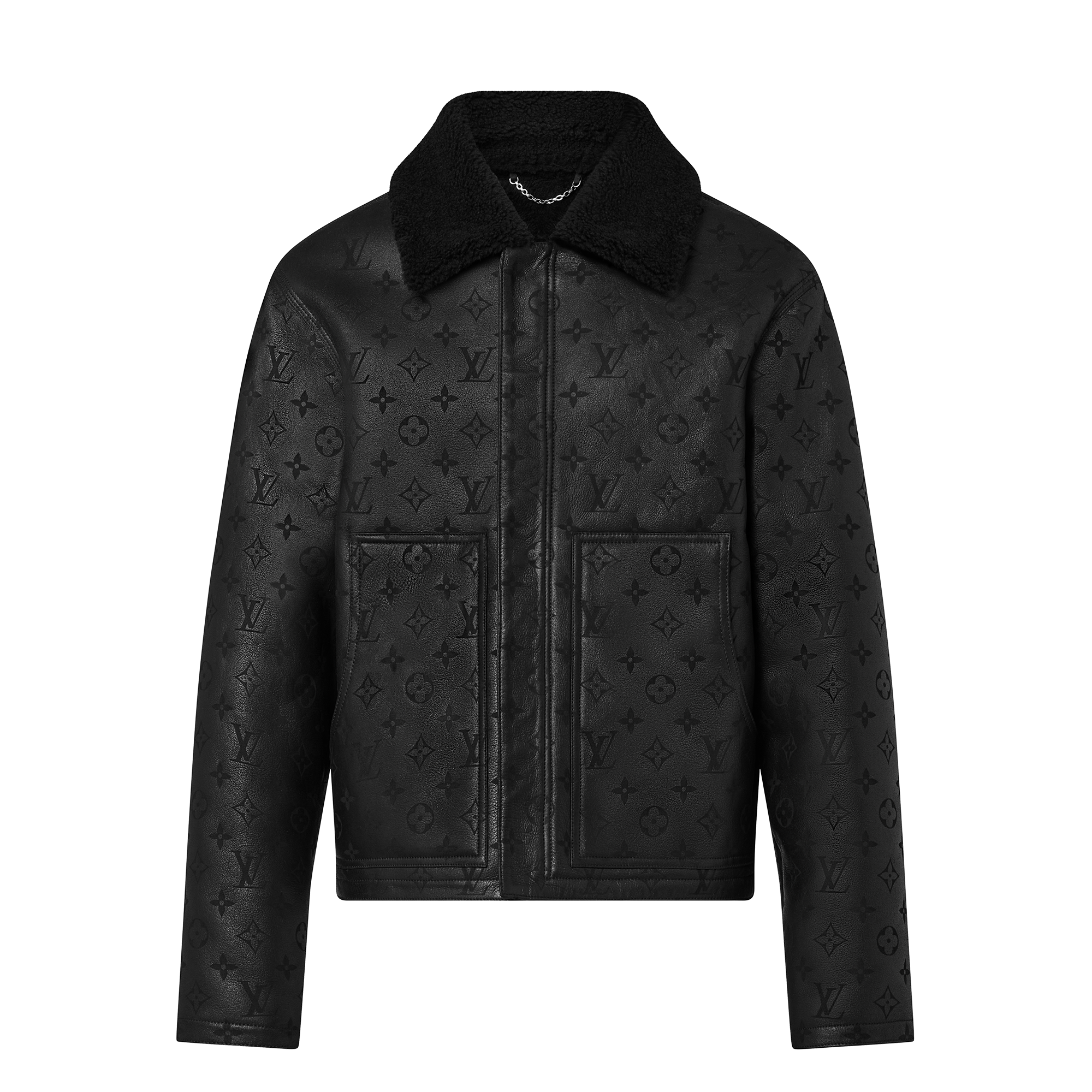 Shearling Embossed Monogram Jacket